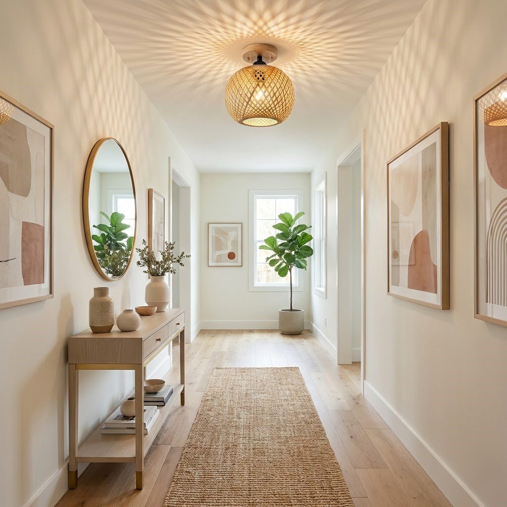 Bamboo Ceiling Light view 3