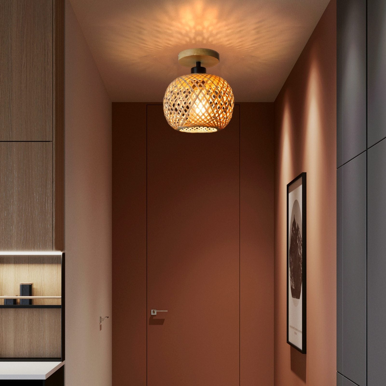 Bamboo Ceiling Light view 5