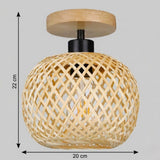 Bamboo Ceiling Light view 8