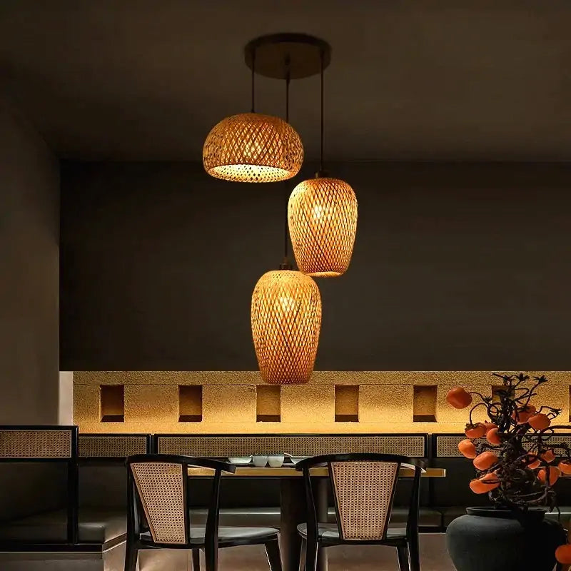 Bamboo Cluster Pendant Light view 5