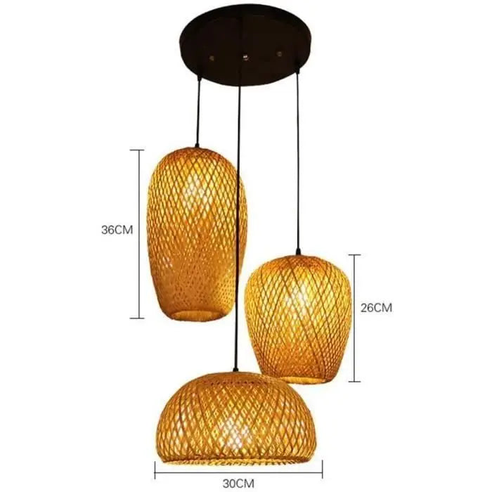 Bamboo Cluster Pendant Light view 7