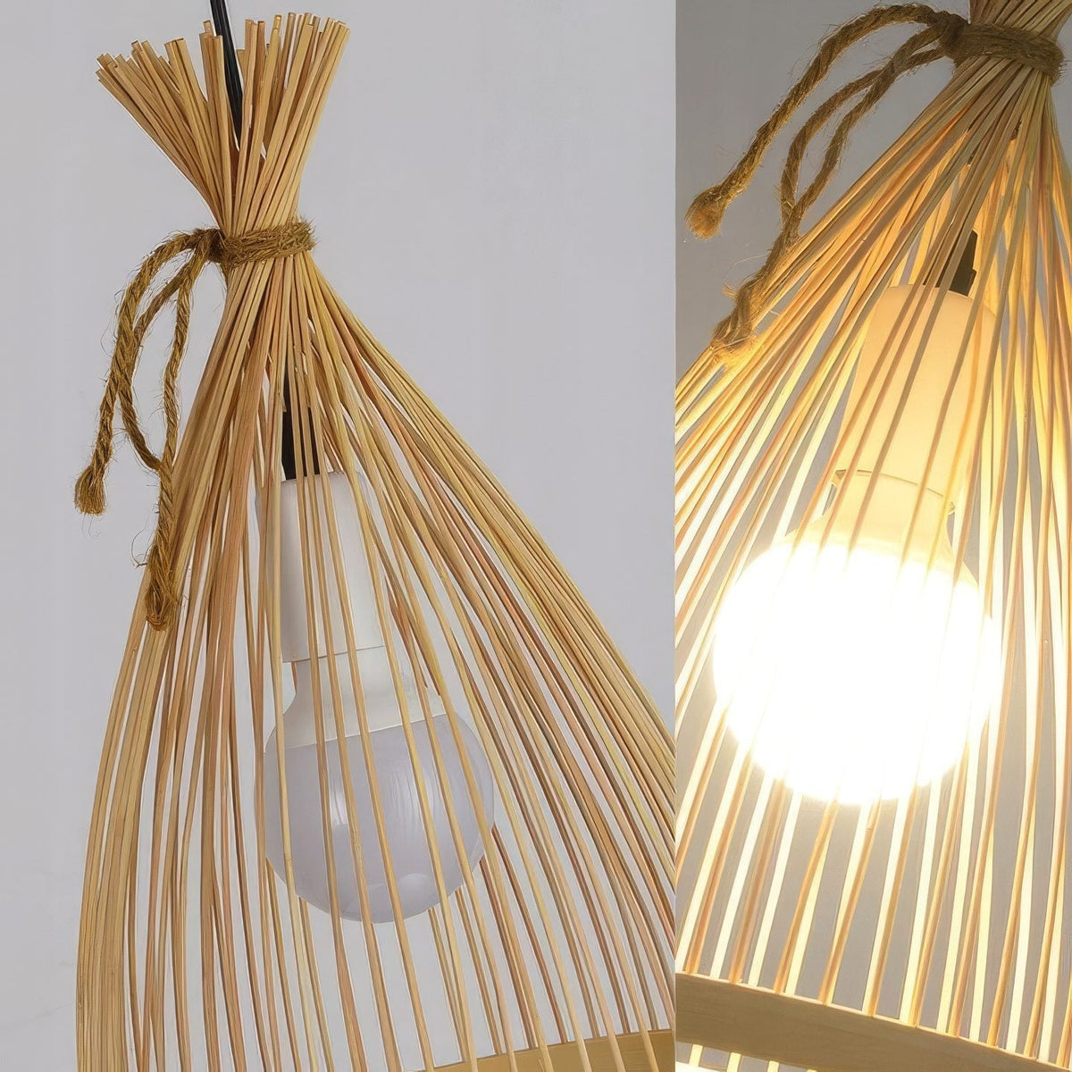 Bamboo Cone Pendant Light - image 10 view 10
