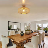 Bamboo Flush Ceiling Light view 1