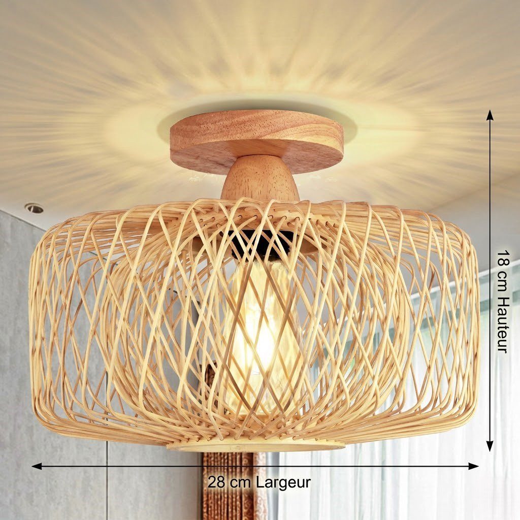 Bamboo Flush Ceiling Light view 15