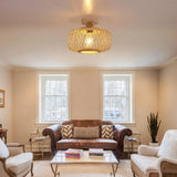 Bamboo Flush Ceiling Light view 3