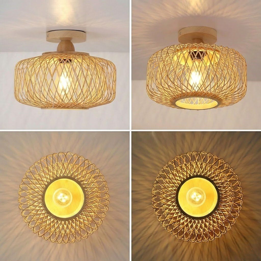 Bamboo Flush Ceiling Light view 7
