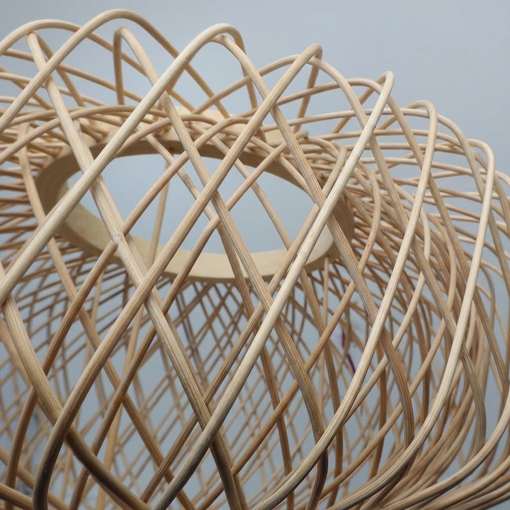 Bamboo Flush Ceiling Light view 8