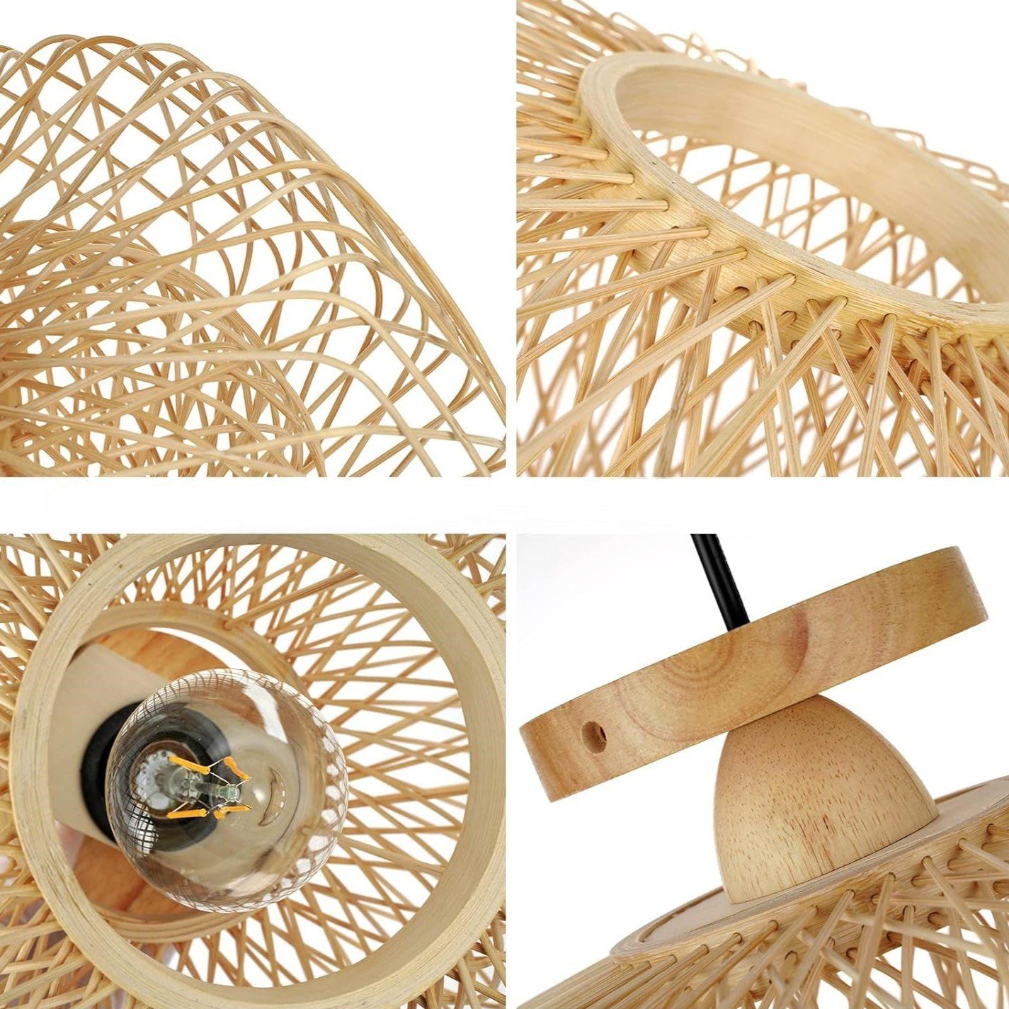 Bamboo Flush Ceiling Light view 9