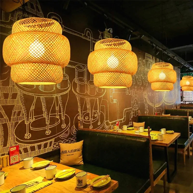 Bamboo Hanging Lantern view 14