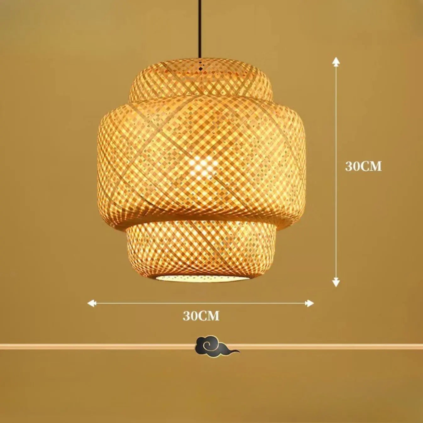 Bamboo Hanging Lantern view 2