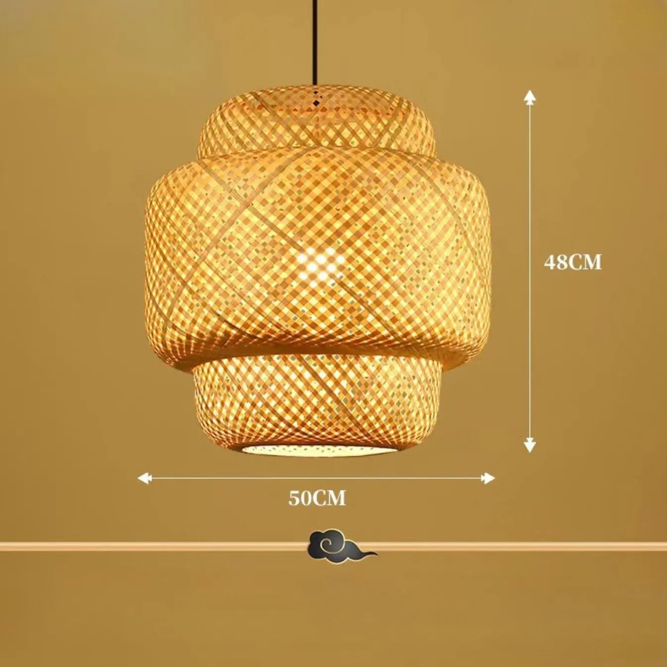 Bamboo Hanging Lantern view 4