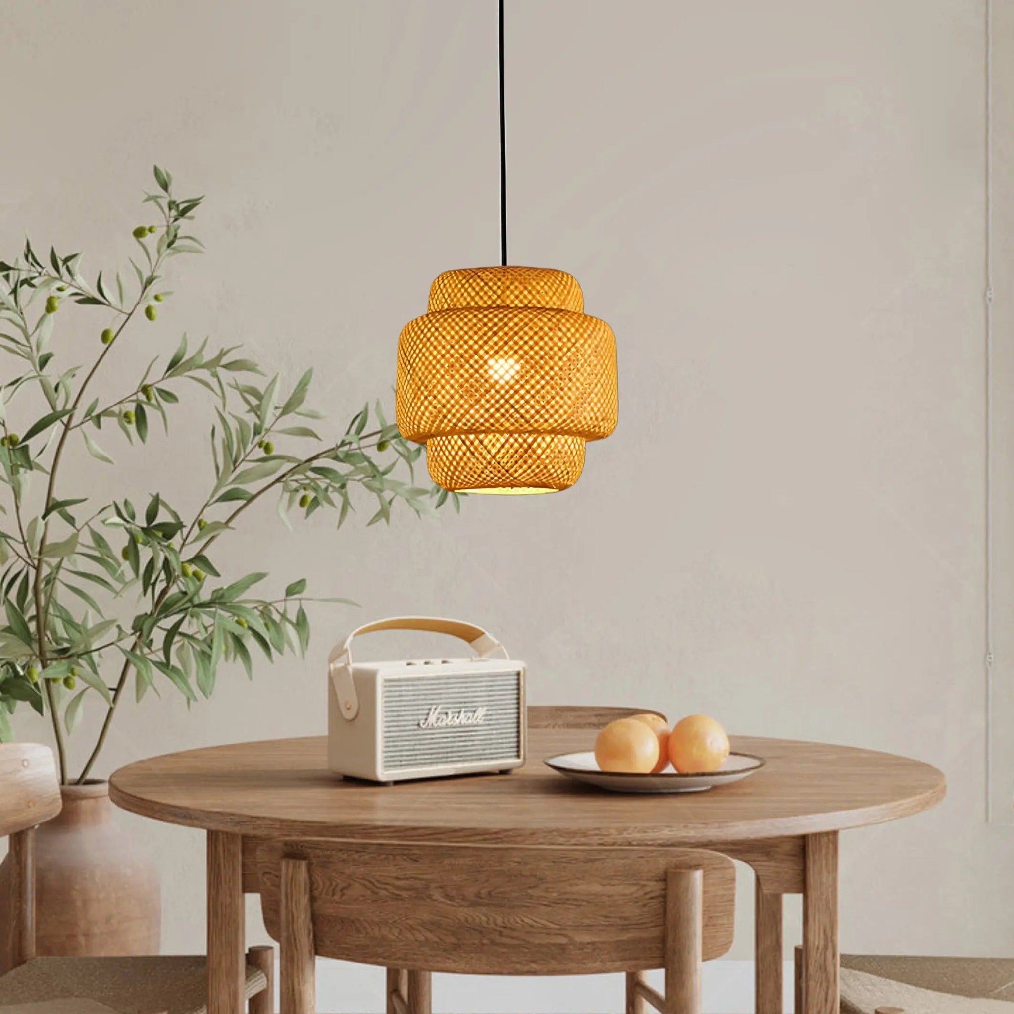 Bamboo Hanging Lantern view 9