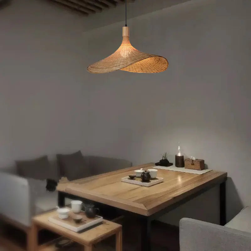 Bamboo Hat Pendant Light view 15
