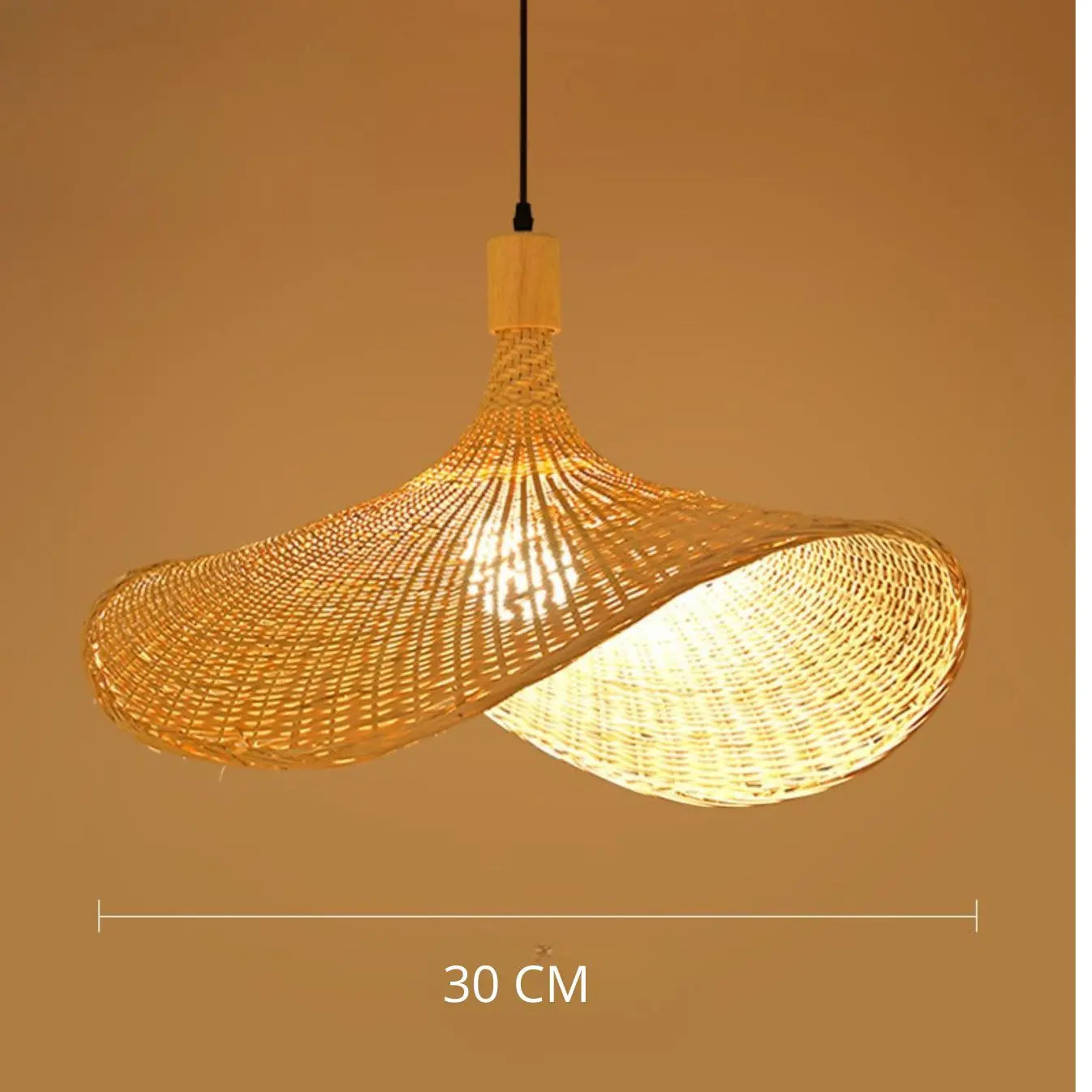 Bamboo Hat Pendant Light view 2