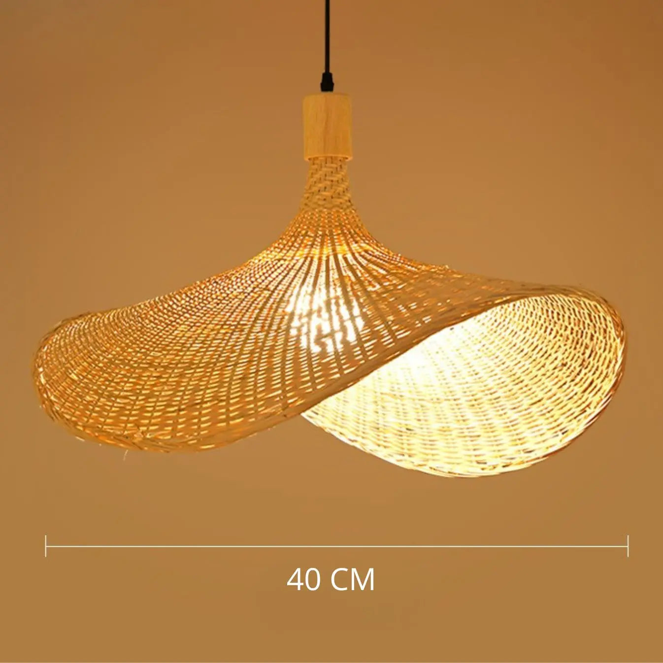 Bamboo Hat Pendant Light view 3