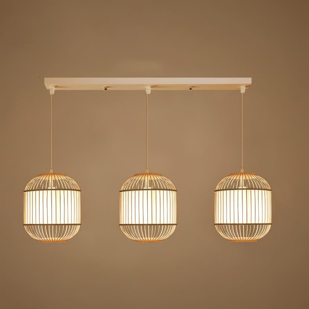 Bamboo Lantern Pendant Light view 2