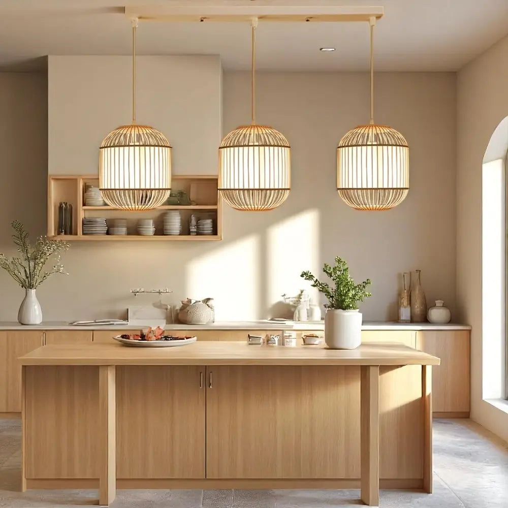 Bamboo Lantern Pendant Light view 4