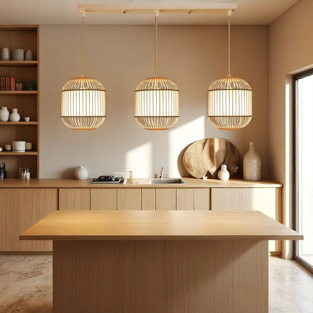Bamboo Lantern Pendant Light view 5