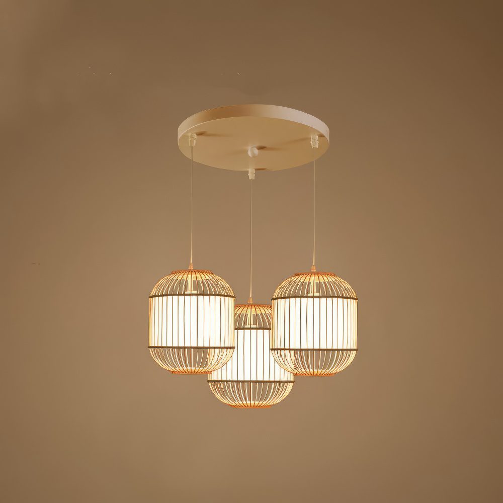 Bamboo Lantern Pendant Light view 6