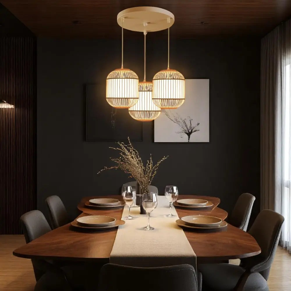 Bamboo Lantern Pendant Light view 8