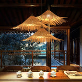 Bamboo Weave Pendant Light view 3
