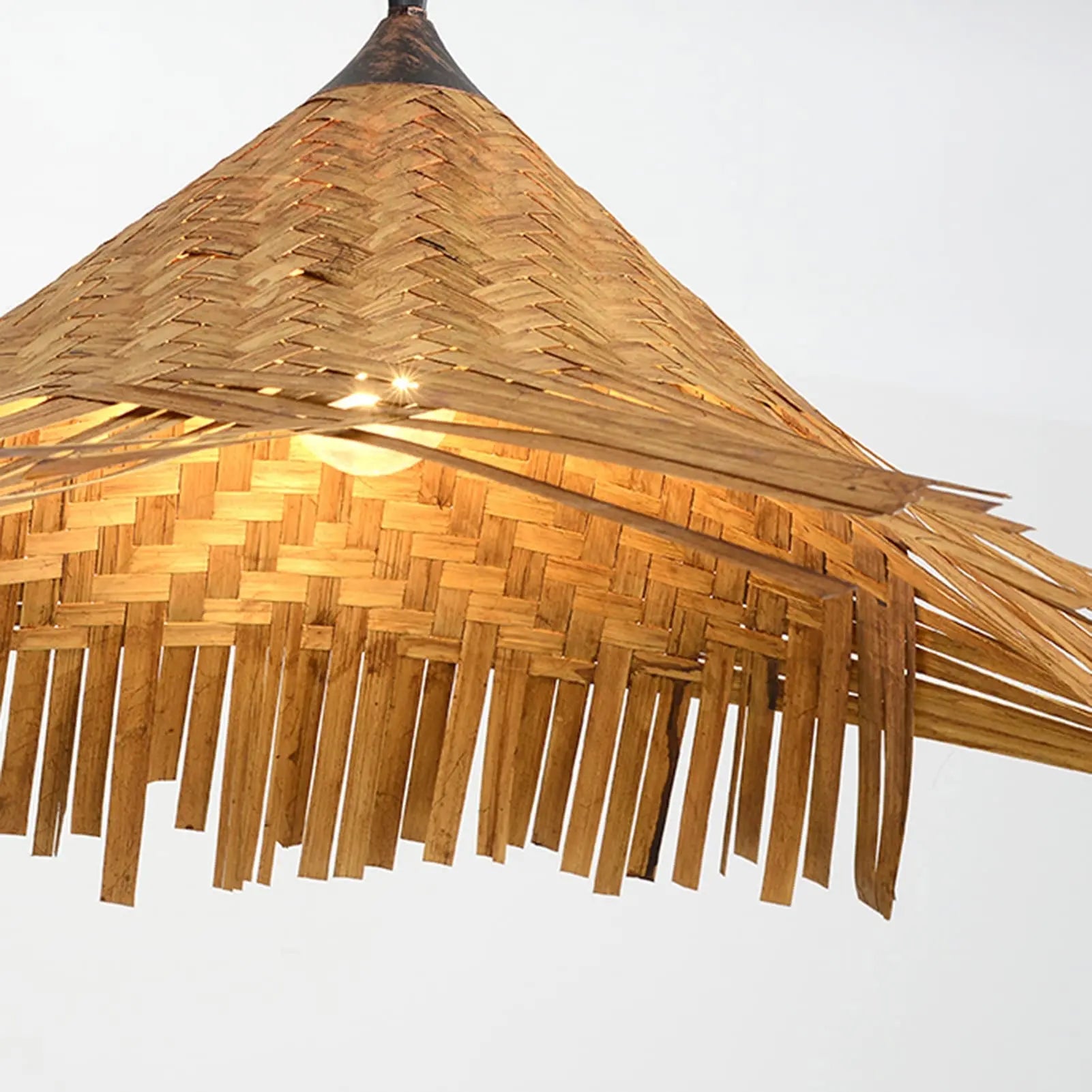 Bamboo Weave Pendant Light view 7