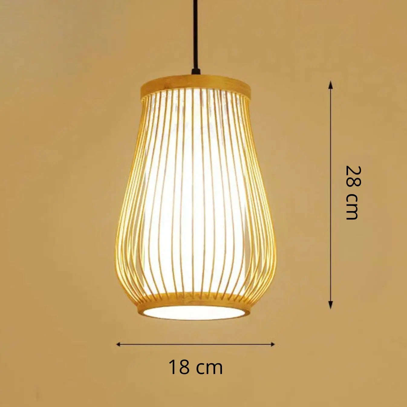 Bamboo Pendant Lamp view 2