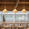 Garlic Bamboo Pendant Light