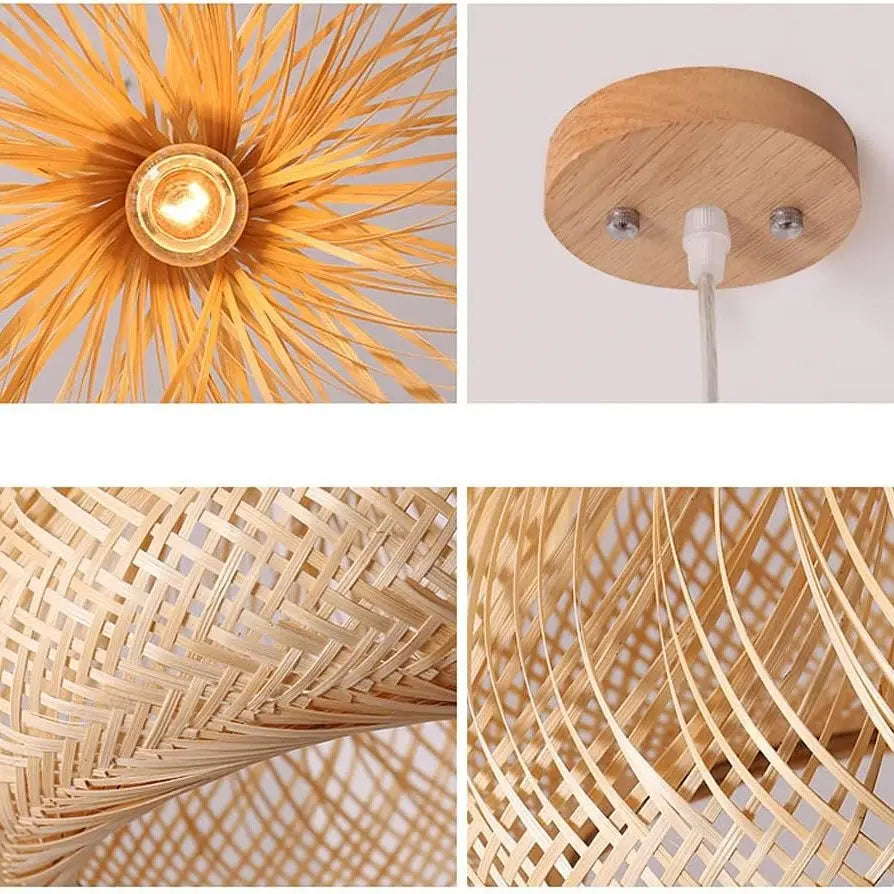 Garlic Bamboo Pendant Light view 7
