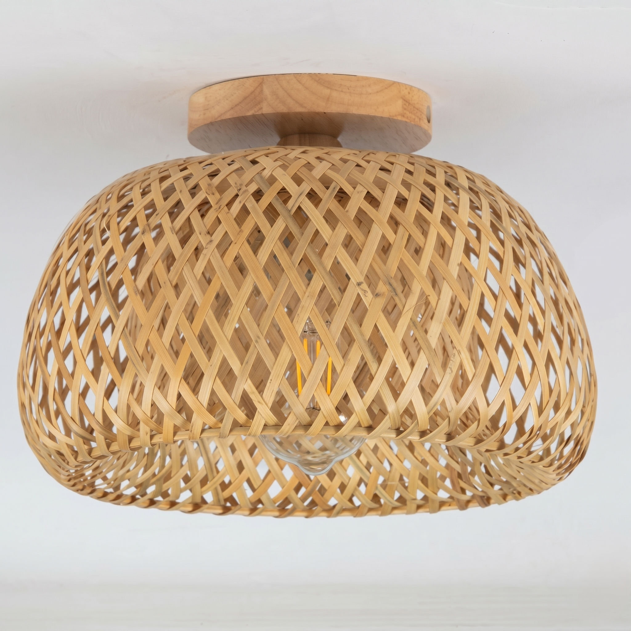 Bamboo Rattan Ceiling Light view 3