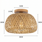 Bamboo Rattan Ceiling Light view 8