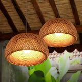 Bamboo Rattan Pendant Light view 4