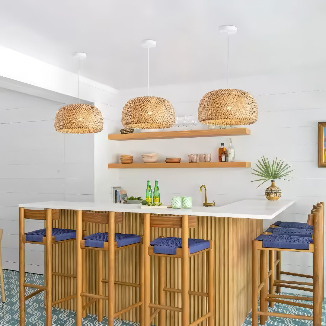 Bamboo Rattan Pendant Light view 6