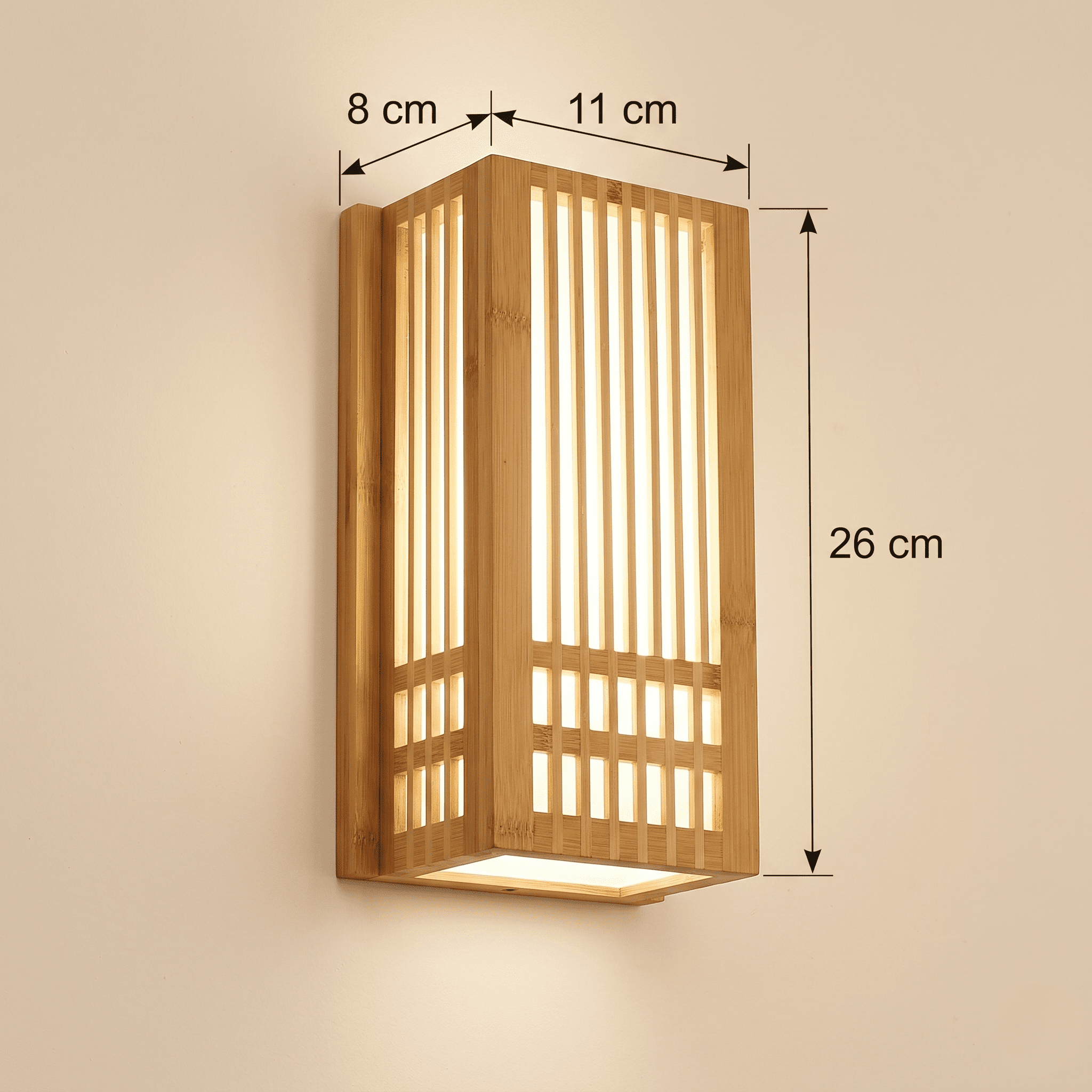 Bamboo Sconce Lighting view 2