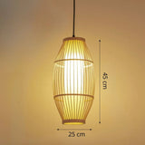 Bamboo Wicker Rattan Pendant Light view 2
