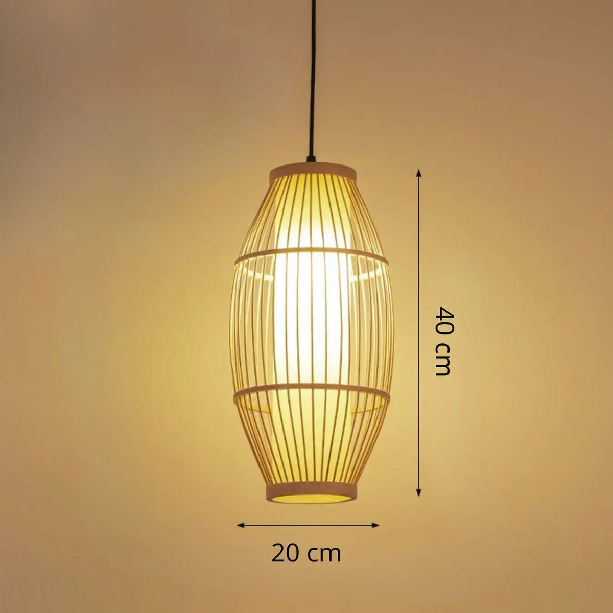 Bamboo Wicker Rattan Pendant Light - image 3