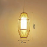 Bamboo Wicker Rattan Pendant Light view 3