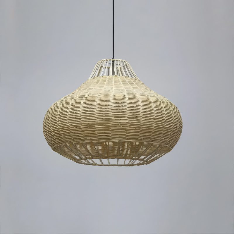 Basket Weave Bamboo Pendant Lamp view 7