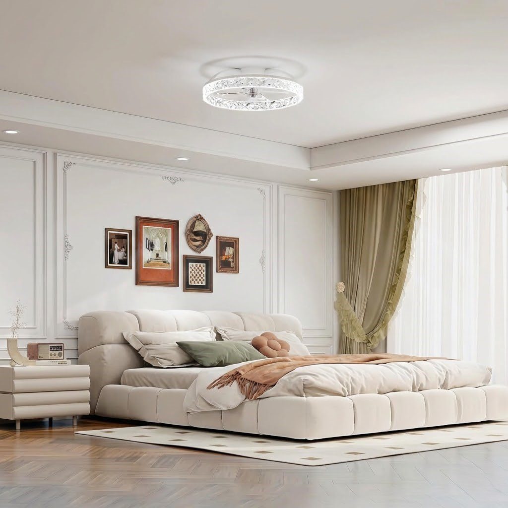 Bedroom Ceiling Fan with Light view 2