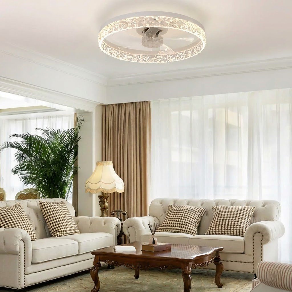Bedroom Ceiling Fan with Light view 4