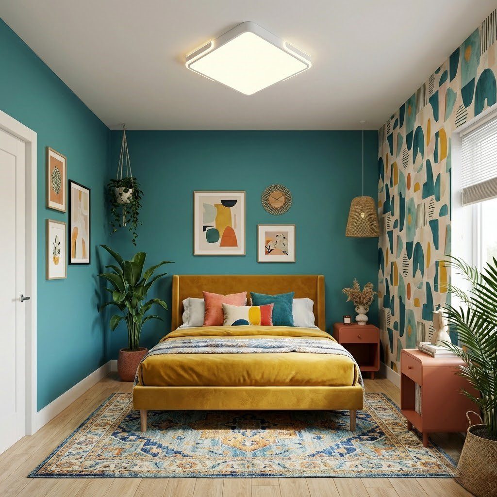 Bedroom Flush Ceiling Light view 9