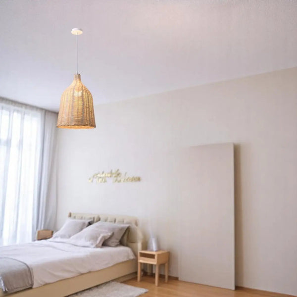Bedroom Rattan Pendant Light