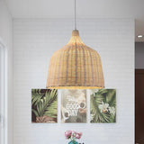 Bedroom Rattan Pendant Light view 11