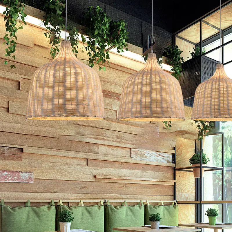 Bedroom Rattan Pendant Light view 14