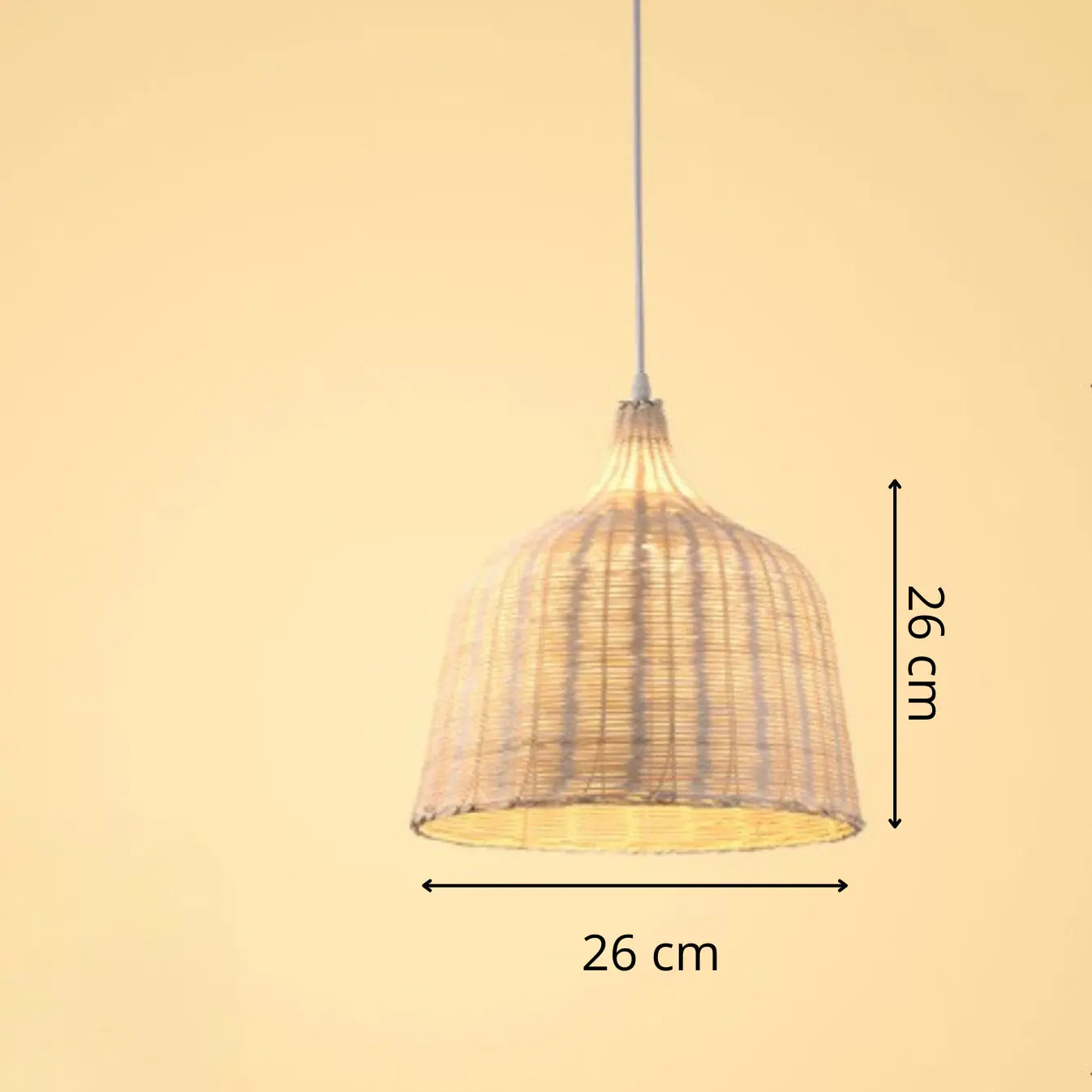 Bedroom Rattan Pendant Light view 2