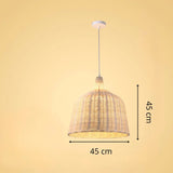 Bedroom Rattan Pendant Light view 5