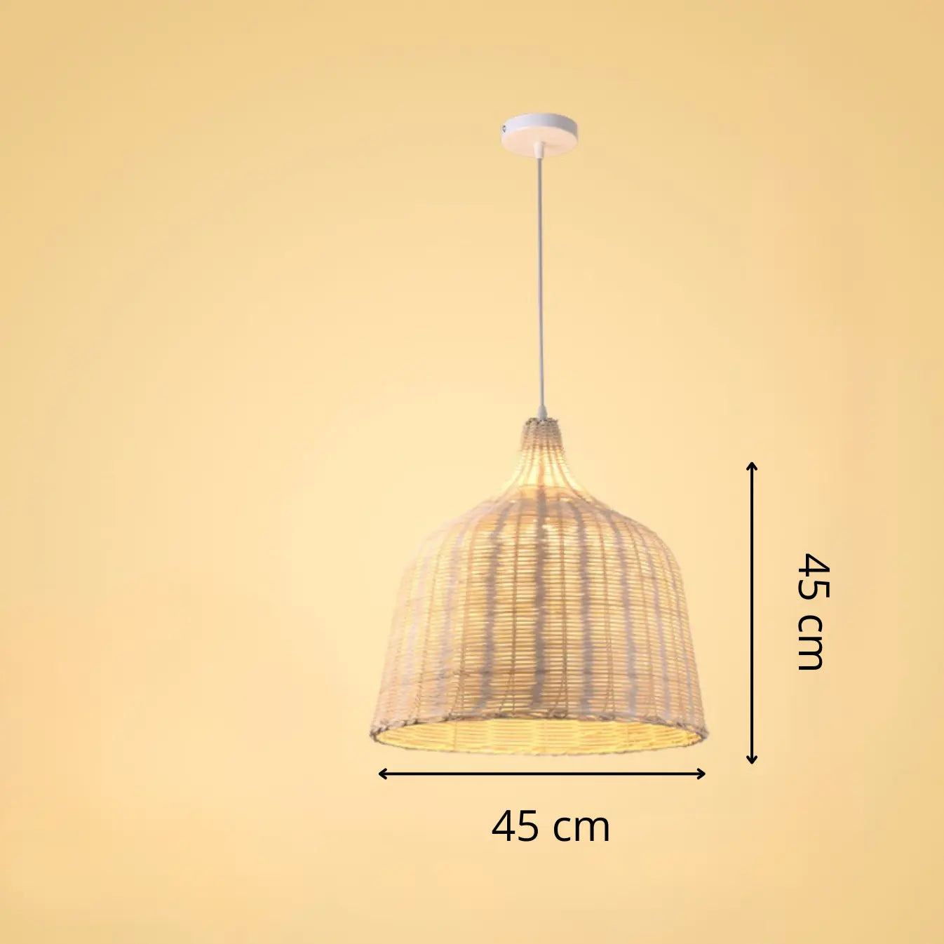 Bedroom Rattan Pendant Light view 5