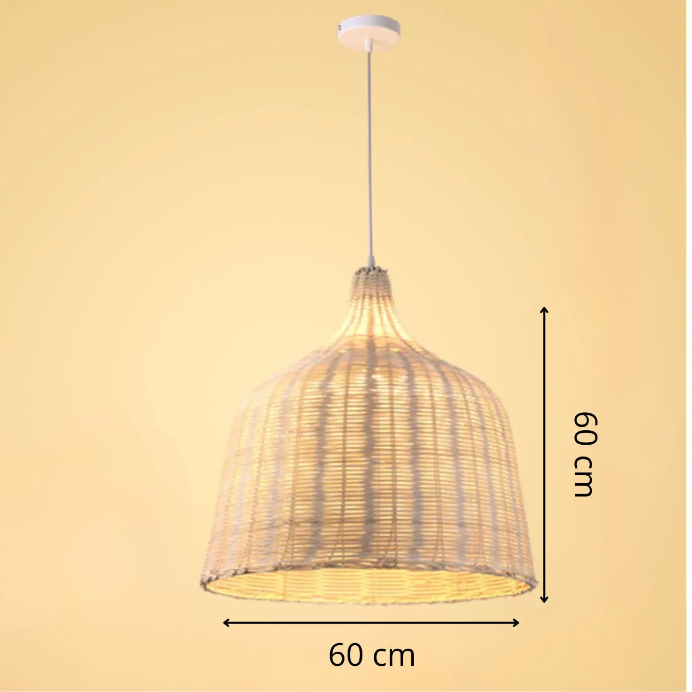 Bedroom Rattan Pendant Light view 6