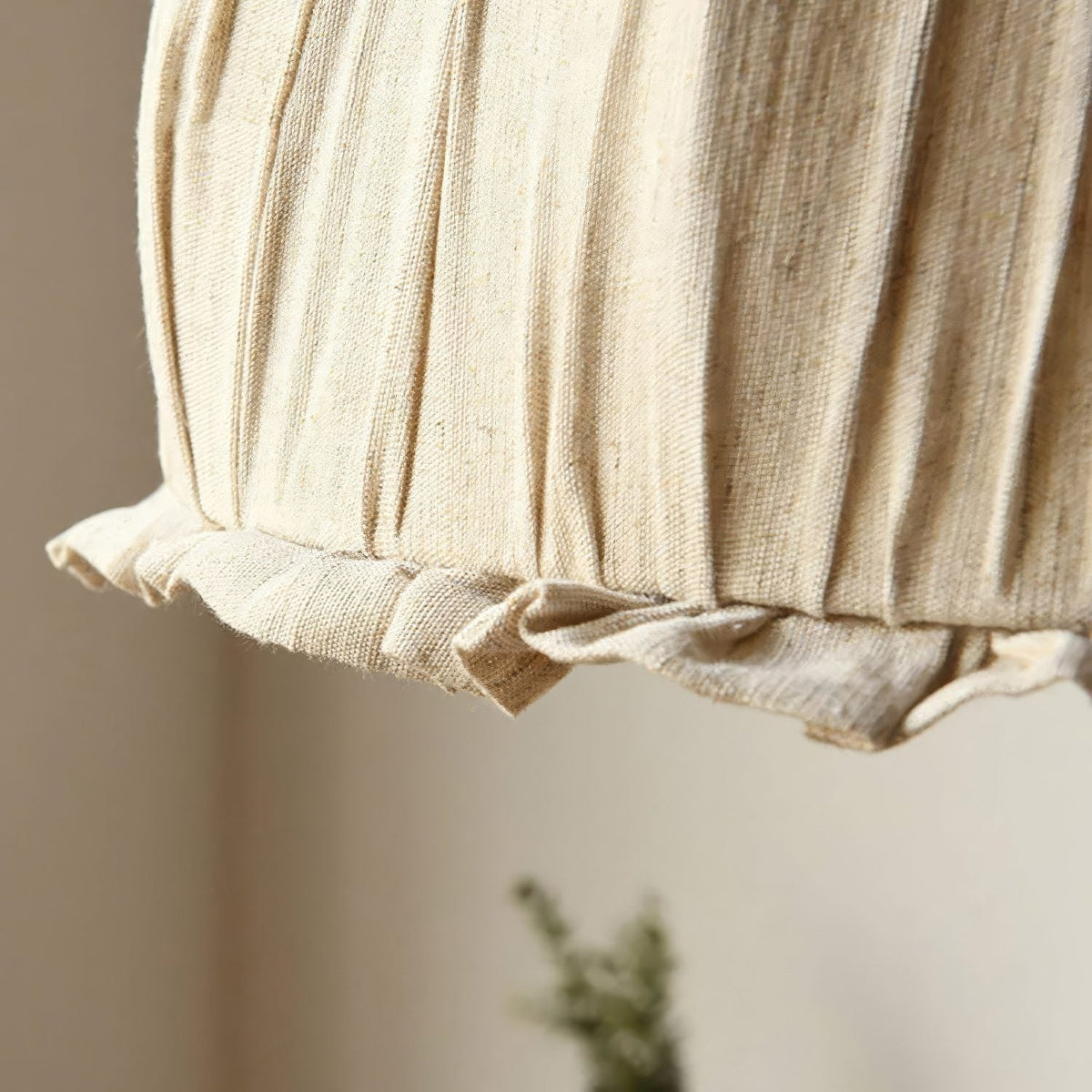 Beige Fabric Pendant Light - image 8