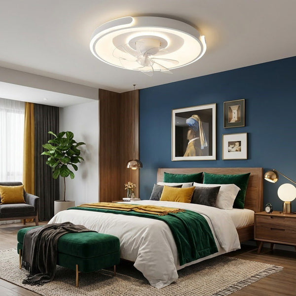 Matte White Ceiling Fan Light